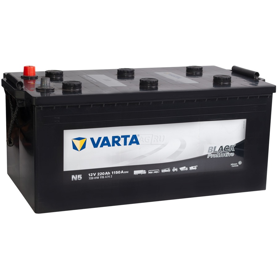 Аккумулятор автомобильный VARTA Promotive Black N5 (220R) 1150 А обр. пол. 220 Ач (720 018 115 )