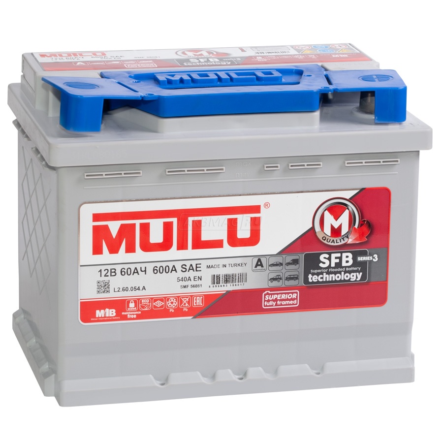 Аккумулятор автомобильный MUTLU Mega Calcium 60R 540 А обр. пол. 60 Ач (L2.60.054.A)