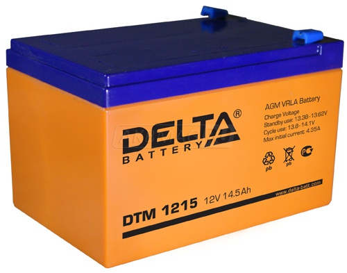 Аккумулятор для ИБП Delta DTM 1215 165 А универс. пол. 15 Ач