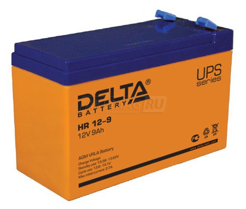 Аккумулятор для ИБП Delta HR 12-9 универс. пол. 9 Ач
