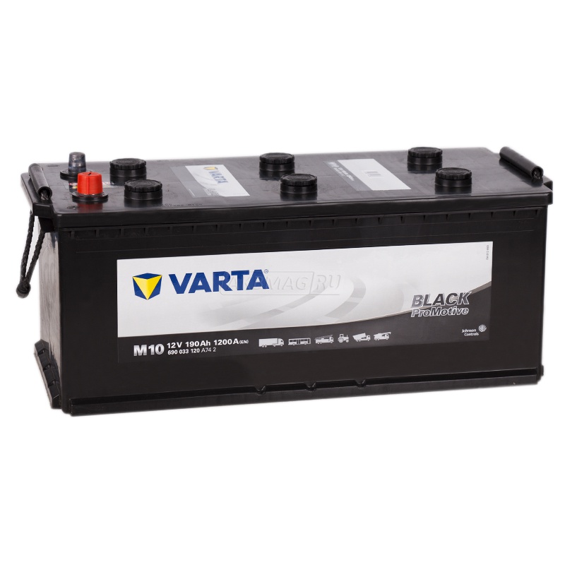 Аккумулятор автомобильный VARTA Promotive Black M10 190 рус 1200 А прям. пол. 190 Ач (720 018 115 )