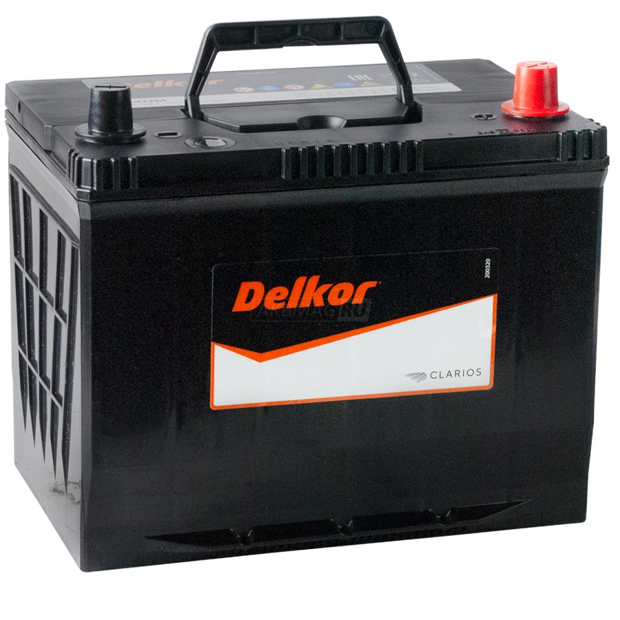 Аккумулятор автомобильный DELKOR 80R (90D26L) 680 А обр. пол. 80 Ач