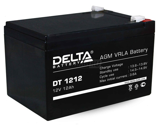 Аккумулятор для ИБП Delta DT 1212 универс. пол. 12 Ач
