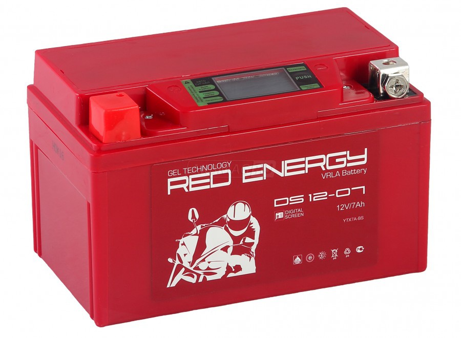 Аккумулятор для мототехники Red Energy DS 12-07 110 А прям. пол. 7 Ач (YTX7A-BS)