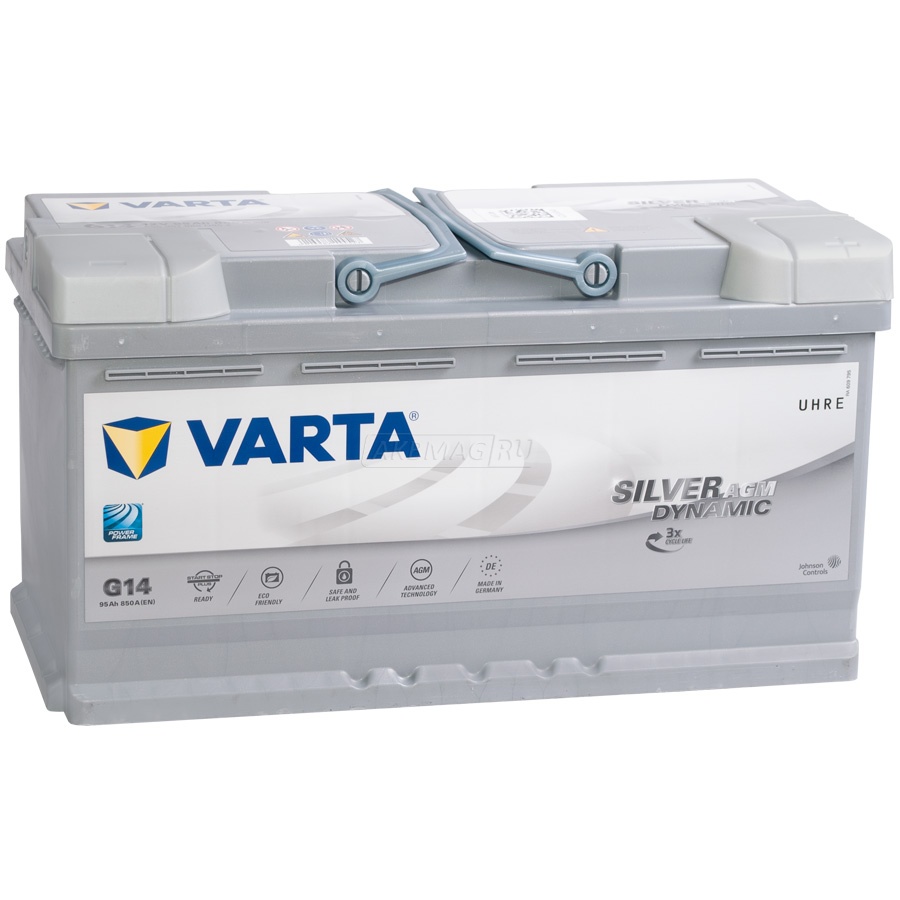 Аккумулятор автомобильный VARTA G14 AGM (95R) 850 А обр. пол. 95 Ач (595 901 085 333 2)