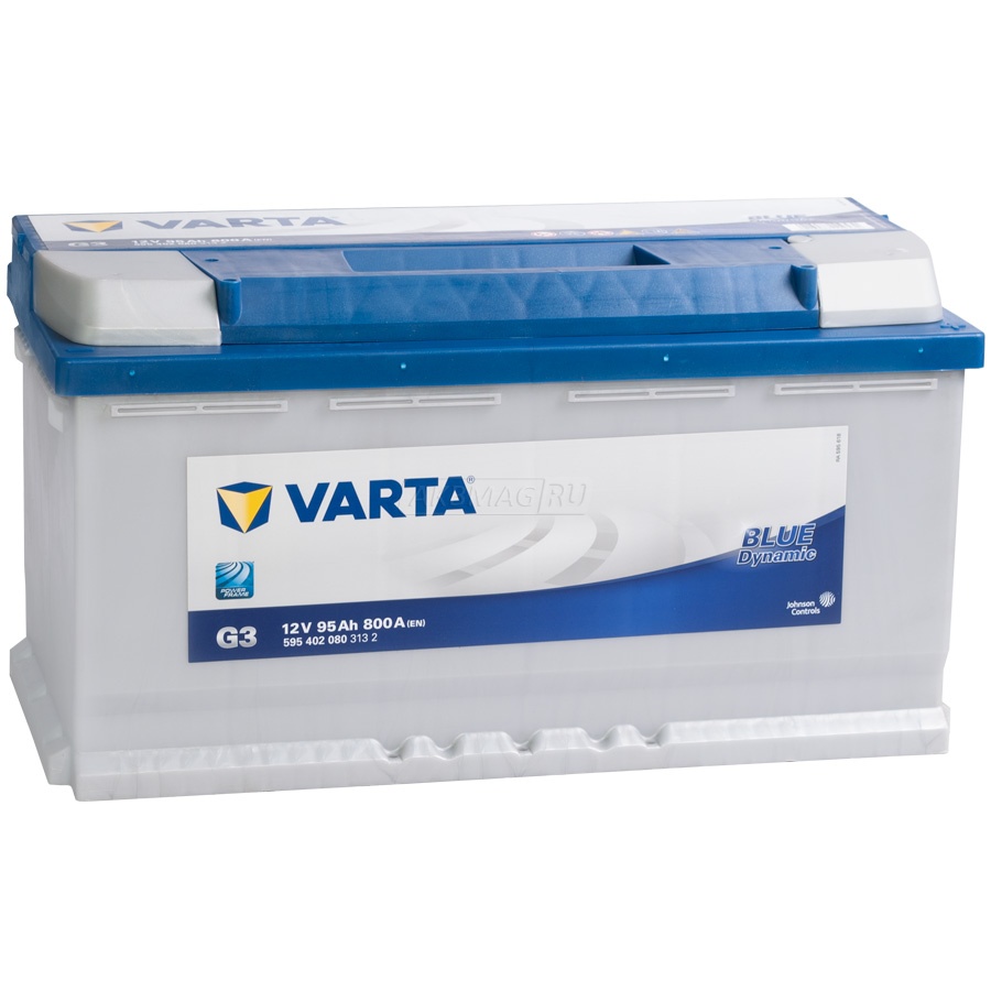 Аккумулятор автомобильный VARTA Blue G3 (95R) 800 А обр. пол. 95 Ач (595 402 080 )