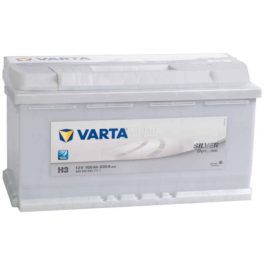 Аккумулятор автомобильный VARTA Silver H3 (100R)  830 А обр. пол. 100 Ач (600 402 083 316 2)
