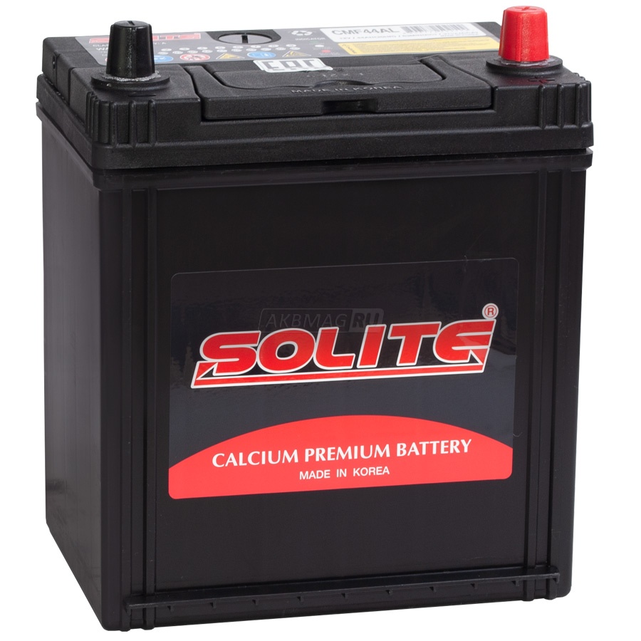 Аккумулятор автомобильный SOLITE Asia 44Rs (44B19LB) 370 А обр. пол. 44 Ач
