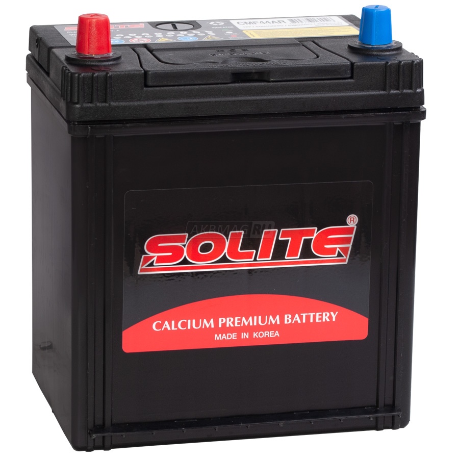 Аккумулятор автомобильный SOLITE Asia 44Ls (44B19RB) 370 А прям. пол. 44 Ач