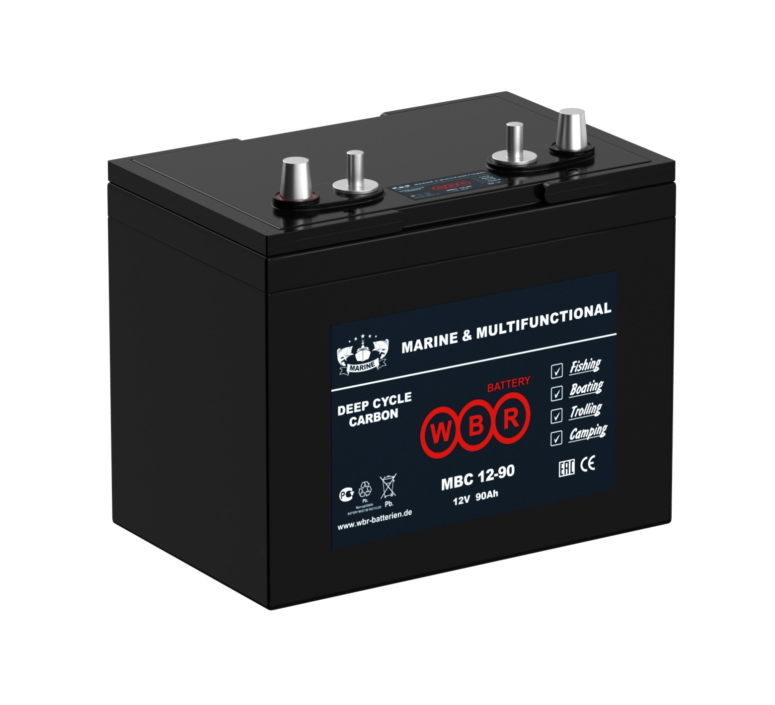 Тяговый аккумулятор WBR MBC12-90-2 (Carbon)