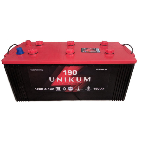 Аккумулятор UNIKUM 190 Ач 1200 конус