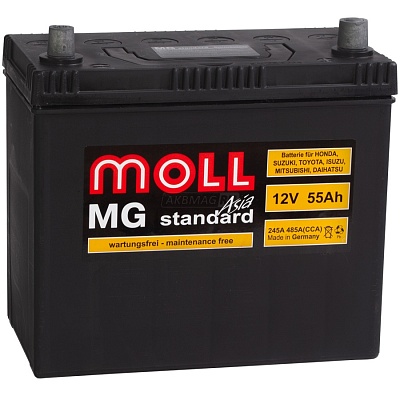 Автомобильный аккумулятор Moll MG Standard Asia 65B24LS 55R 485A B24 ()
