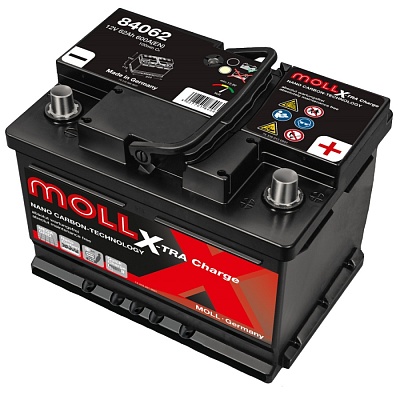 Автомобильный аккумулятор Moll X-TRA charge 62 Ач 600A