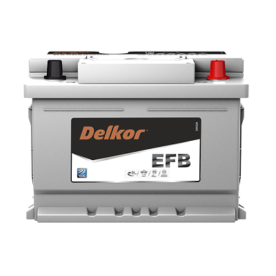 Автомобильный аккумулятор Delkor EFB 60 Ач 560A