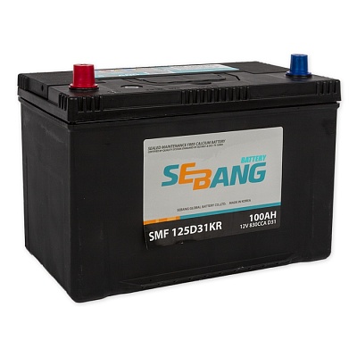 Автомобильный аккумулятор SEBANG SMF 100 Ач прям. пол. 125D31KR 830A