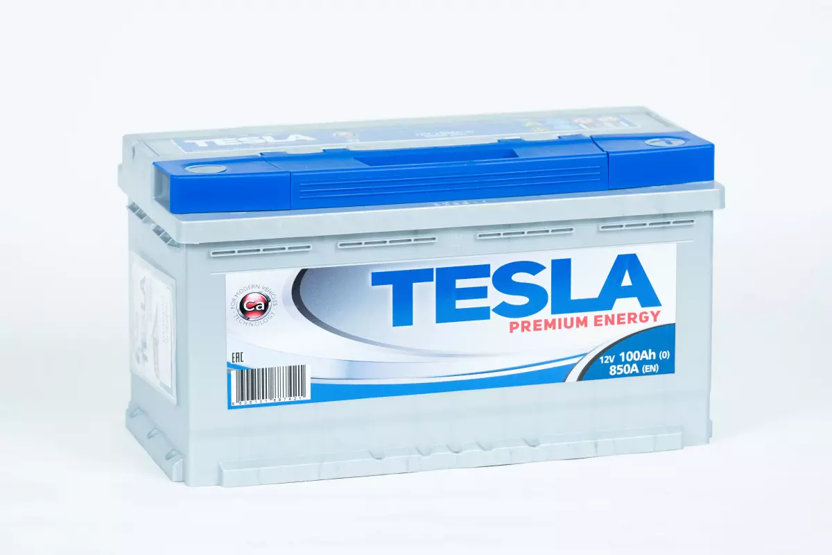 Аккумулятор автомобильный TESLA Premium 12V 100