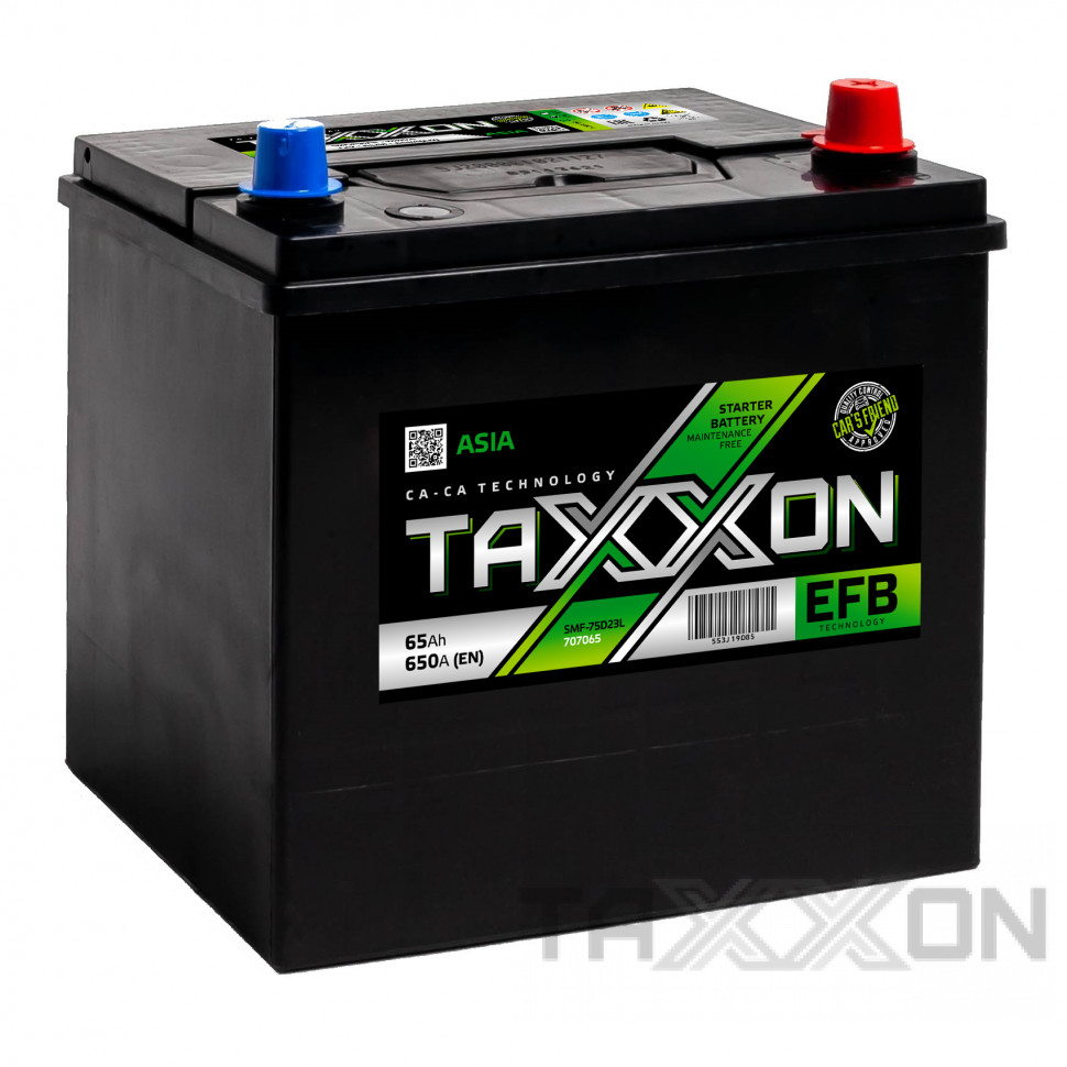 Аккумулятор автомобильный TAXXON EFB ASIA 65ah R+
