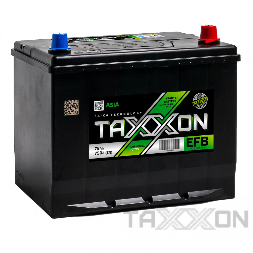 Аккумулятор автомобильный TAXXON EFB ASIA 75ah R+
