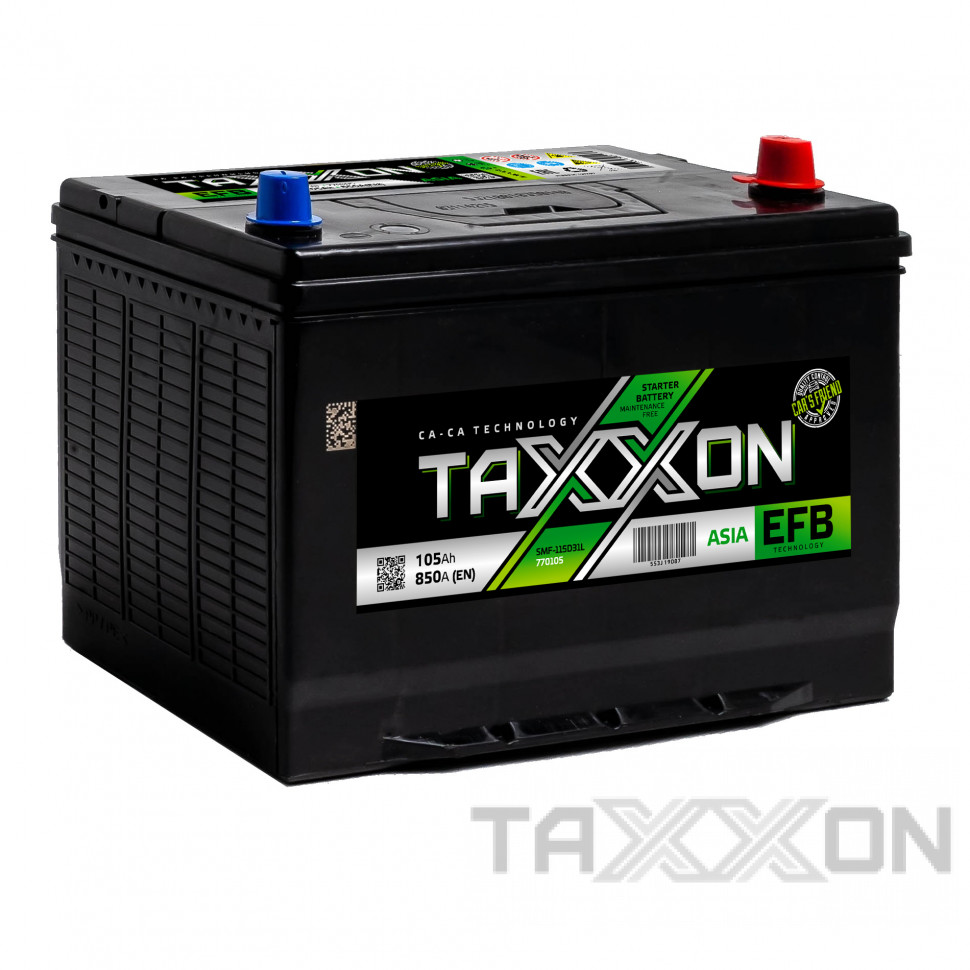 Аккумулятор автомобильный TAXXON EFB ASIA 105ah R+