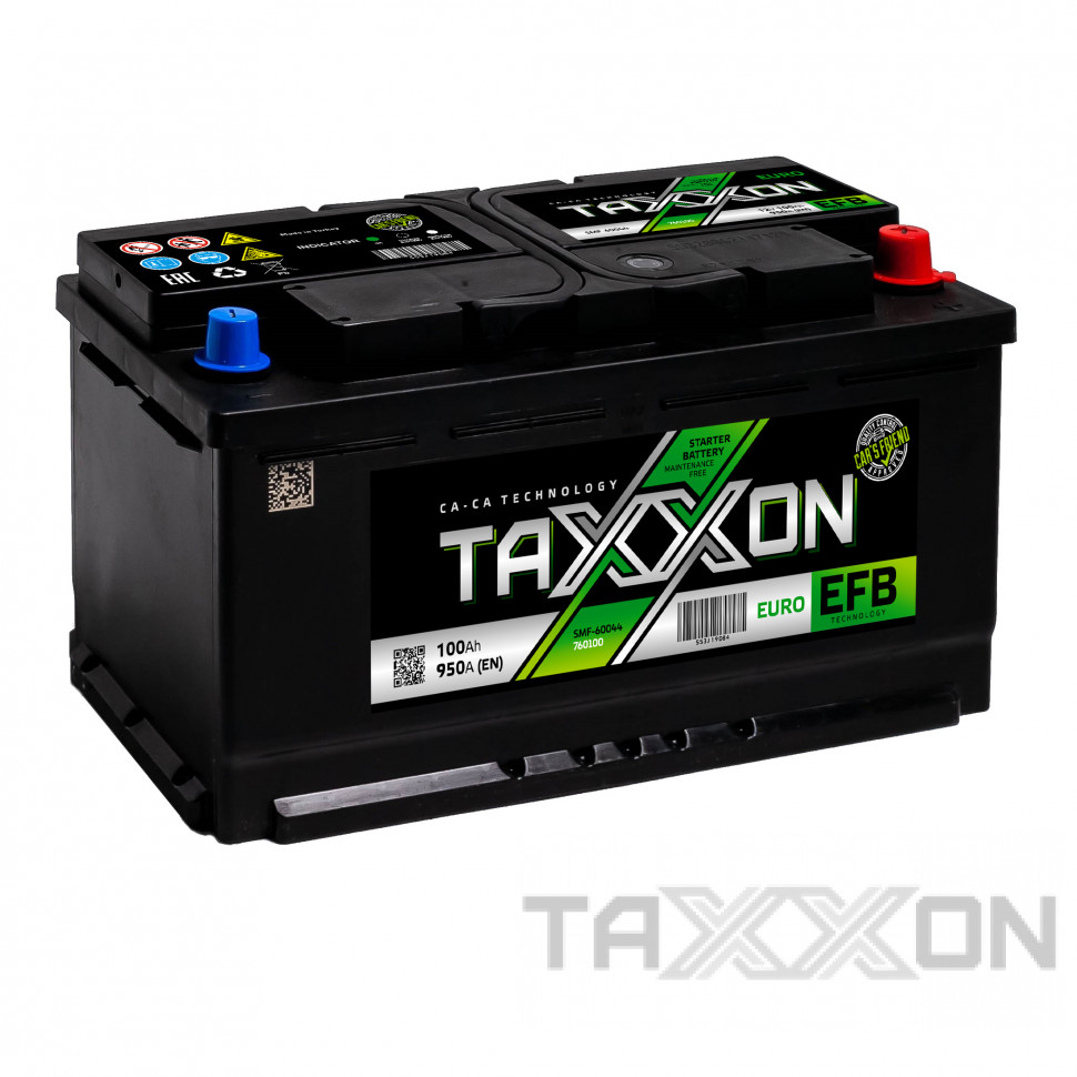 Аккумулятор автомобильный TAXXON EFB EURO 100ah R+