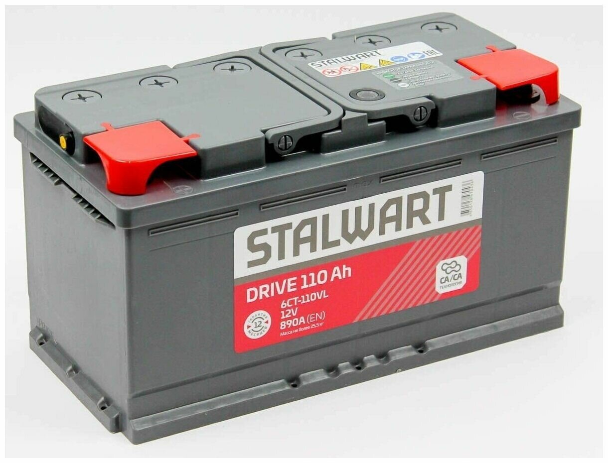 Аккумулятор автомобильный STALWART Drive 6СТ-110.0