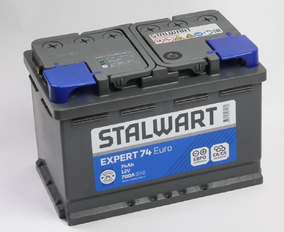 Аккумулятор автомобильный STALWART Expert 6СТ-74.0