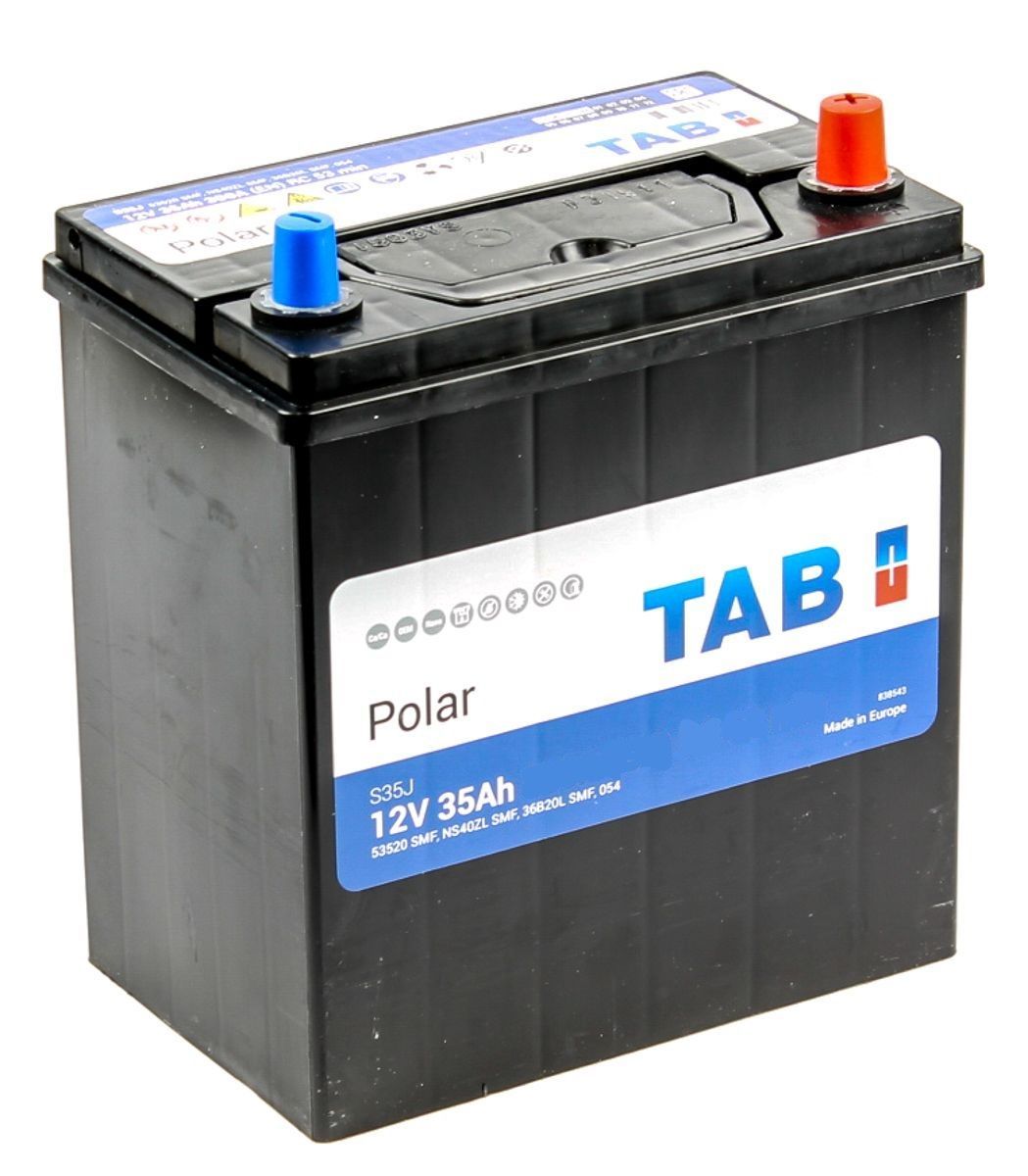 Аккумулятор автомобильный TAB Polar 6СТ-35.0 (53520) яп.. ст./тонк. клеммы