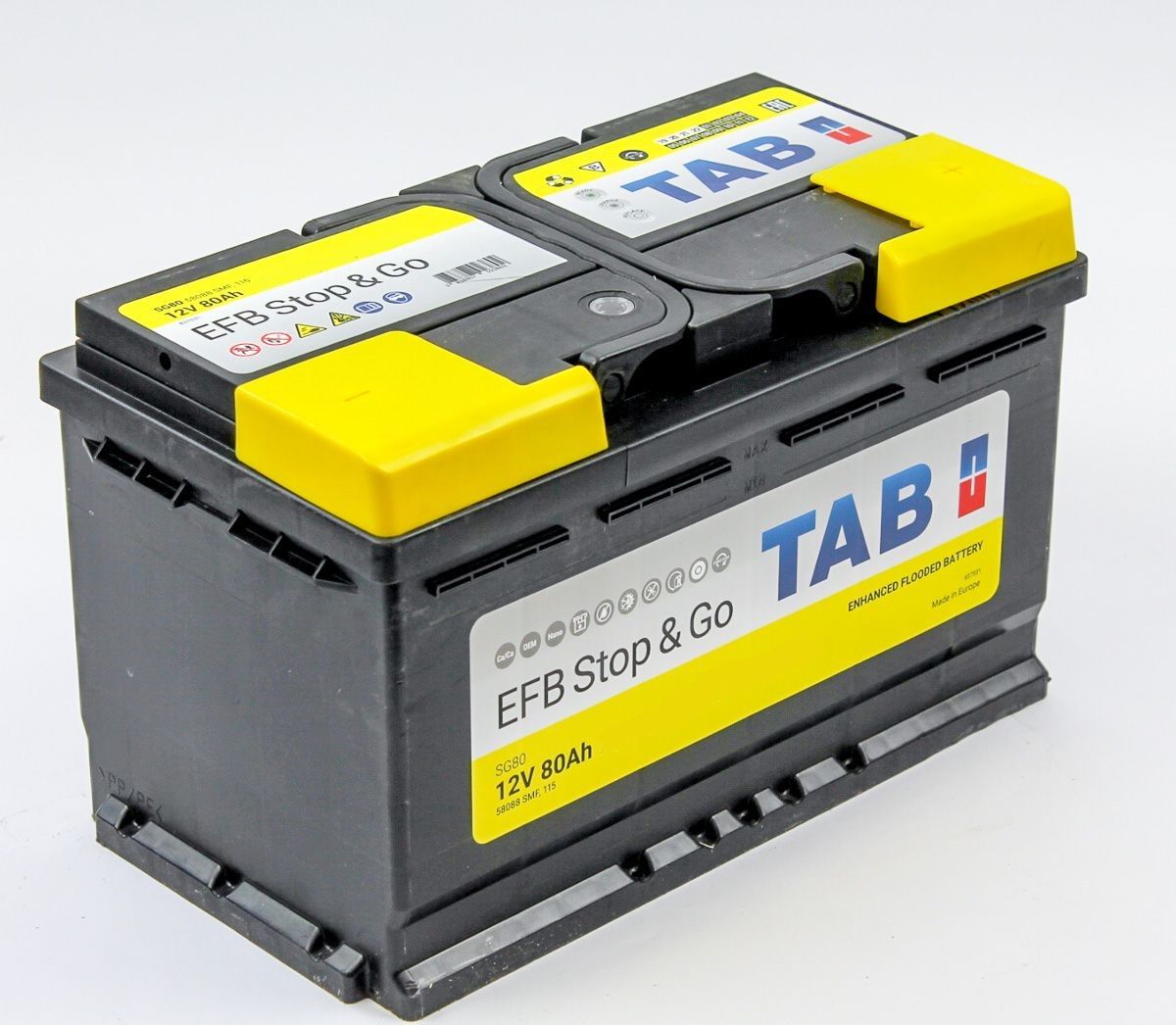 Аккумулятор автомобильный TAB EFB Stop&Go 6СТ-80.0