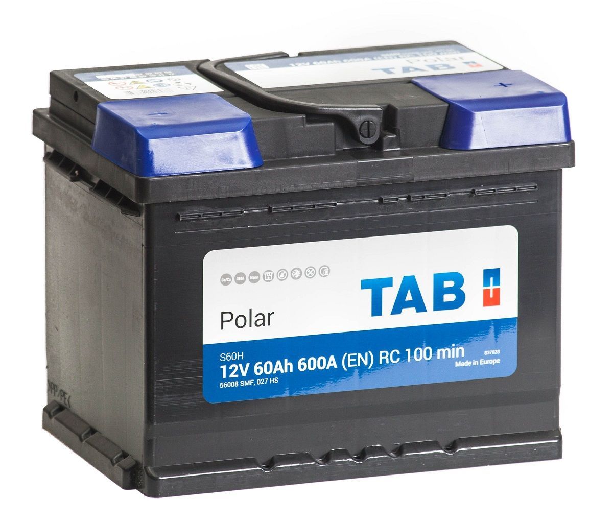 Аккумулятор автомобильный TAB Polar 6СТ-60.0 (56008)