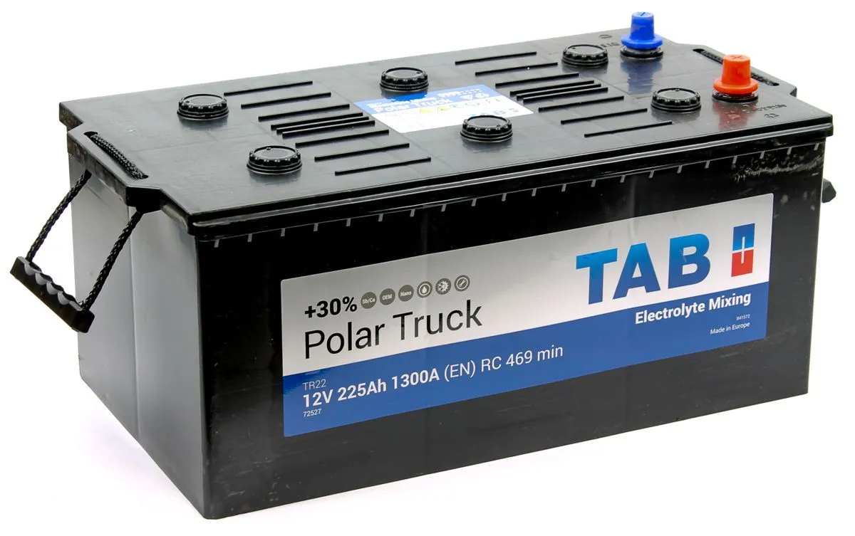 Аккумулятор автомобильный TAB Polar Truck 6СТ-225 (604912) евро.конус