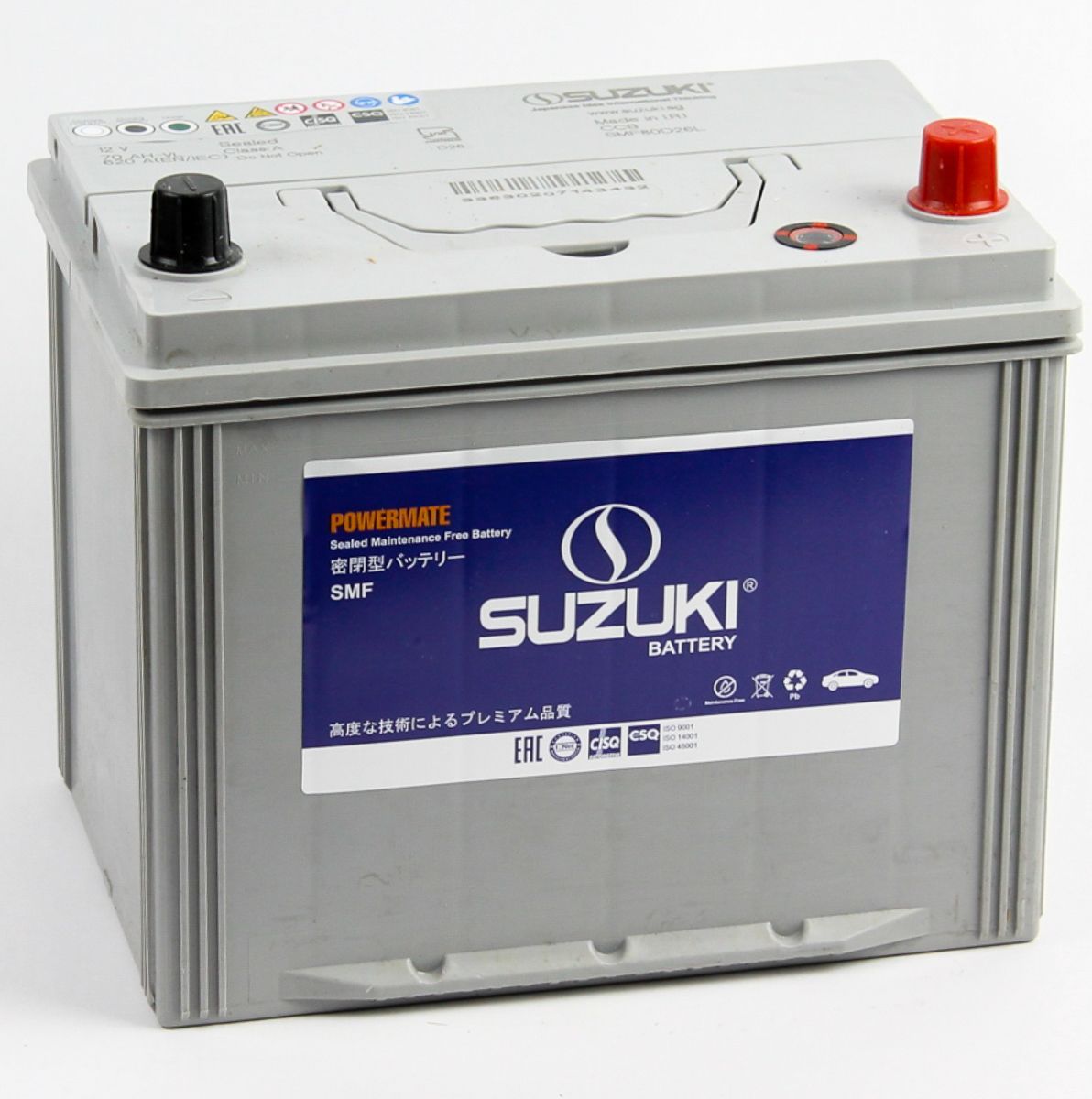 Аккумулятор автомобильный SUZUKI 6СТ-70.0 (80D26L) бортик