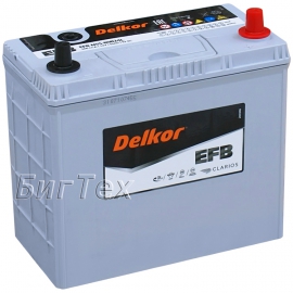Аккумулятор автомобильный DELKOR EFB 55