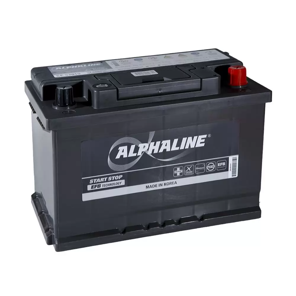 Аккумулятор автомобильный ALPHALINE EFB 70