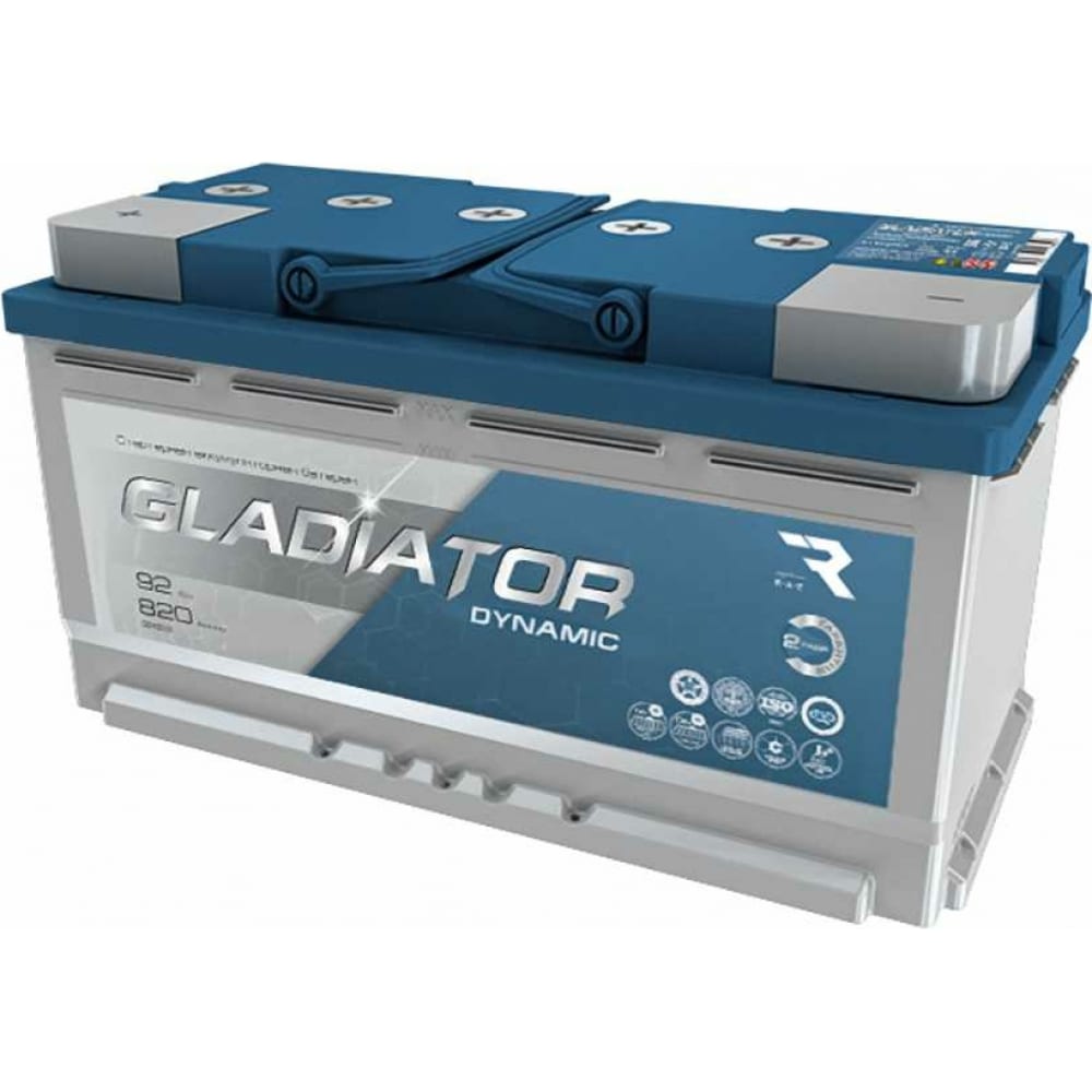Аккумулятор автомобильный GLADIATOR DYNAMIC 6СТ-92L.0 (Tungstone)