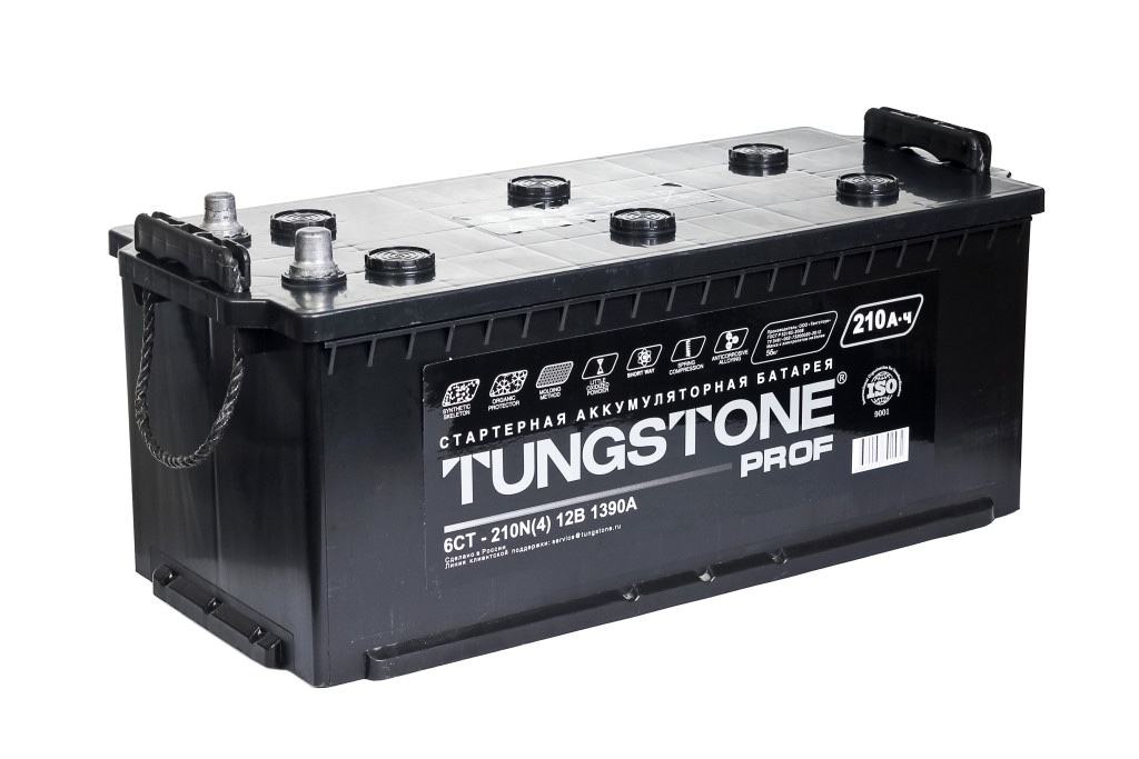 Аккумулятор автомобильный Tungstone Prof 6СТ-210.4 (Tungstone)
