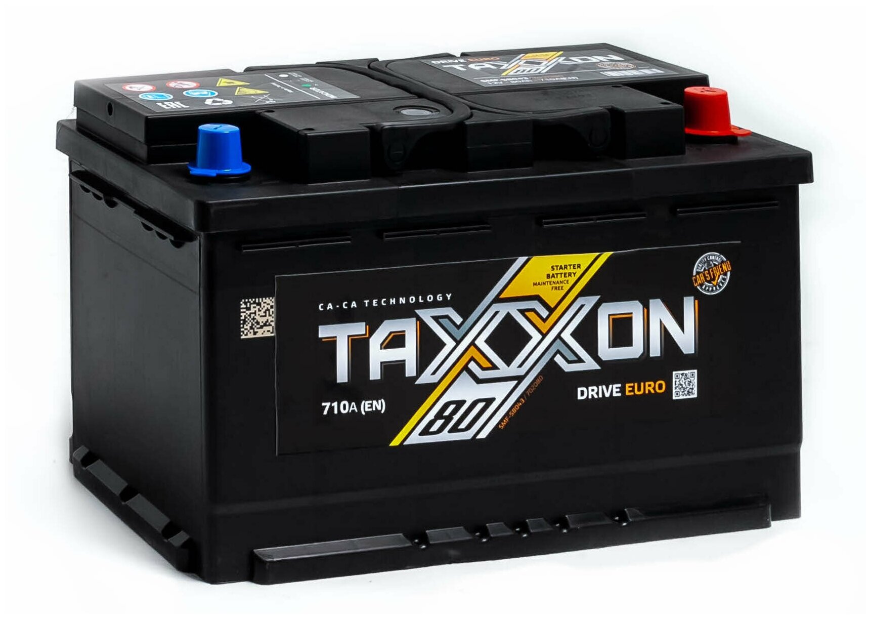 Аккумулятор автомобильный TAXXON DRIVE EURO 80ah R+