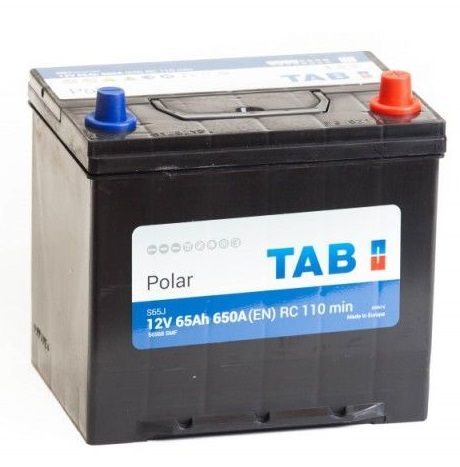 Аккумулятор автомобильный TAB Polar 6СТ-65.0 (56568) яп. ст/бортик