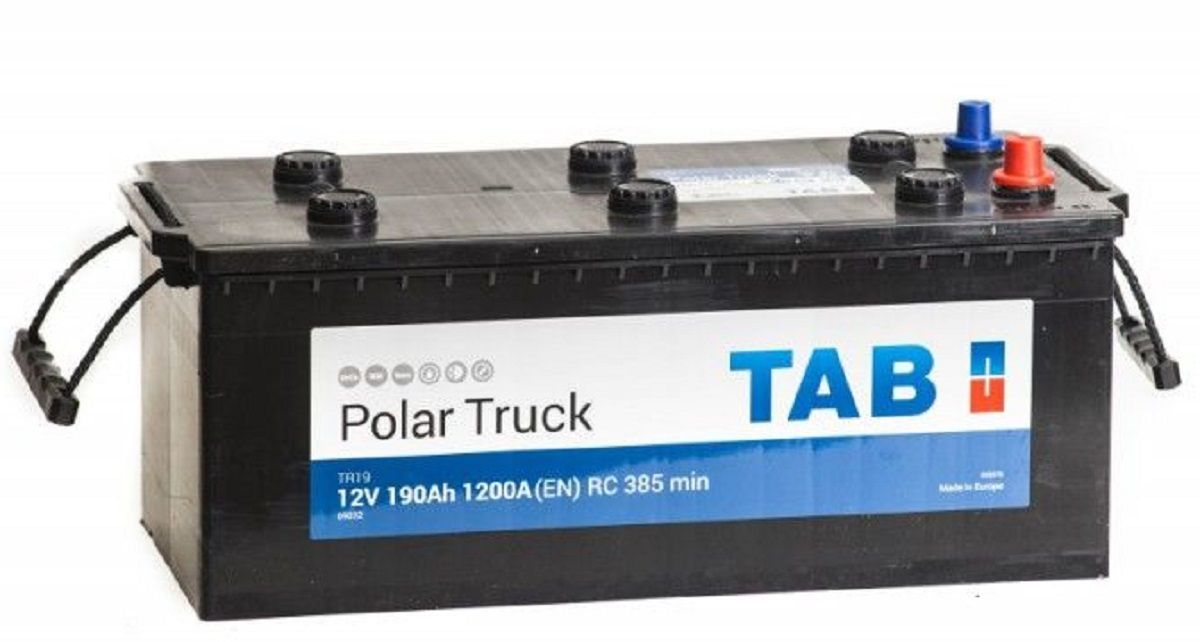 Аккумулятор автомобильный TAB Polar Truck 6СТ-190 евро.конус