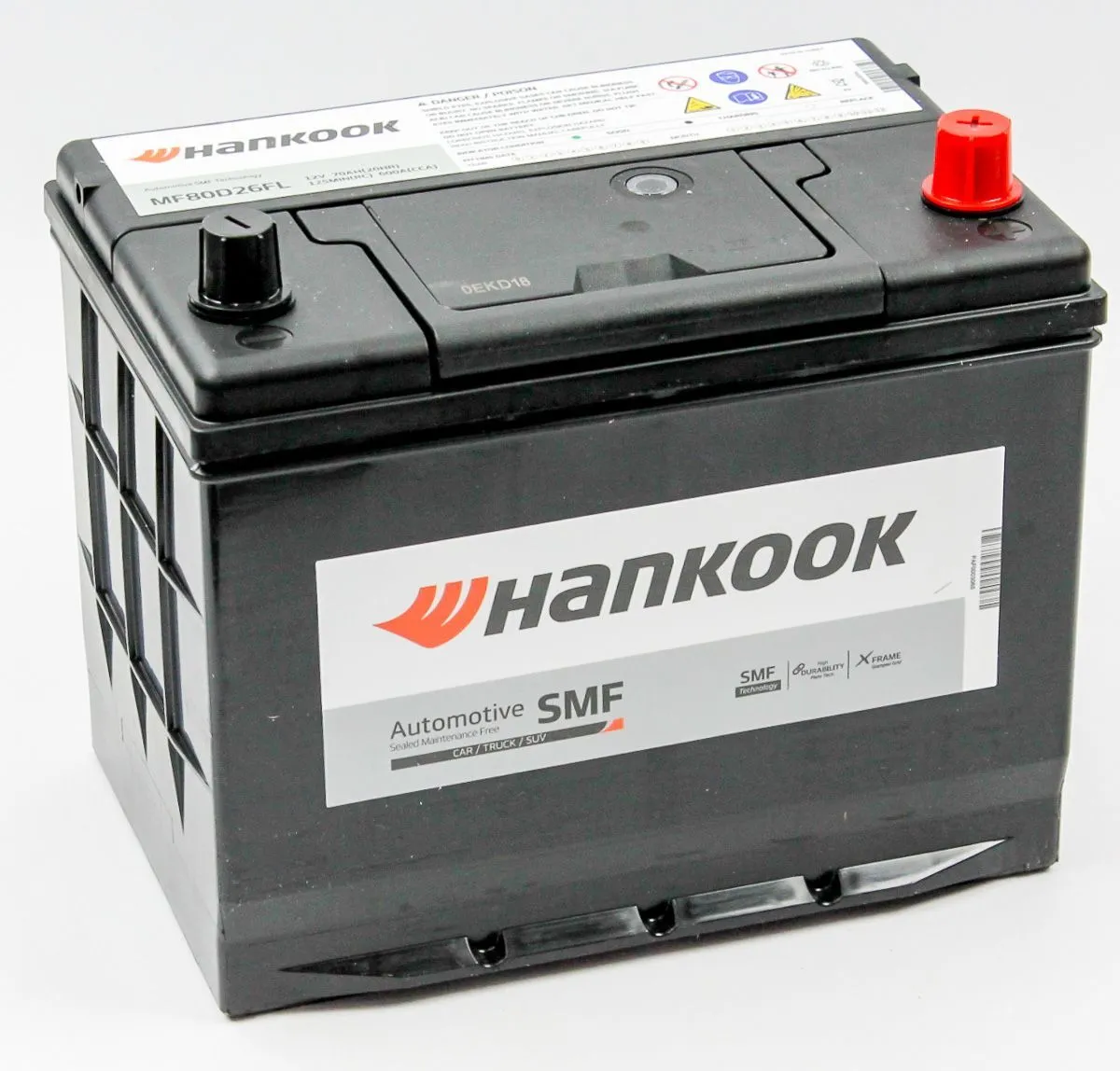 Аккумулятор автомобильный HANKOOK 6СТ-70.0 (80D26L) бортик