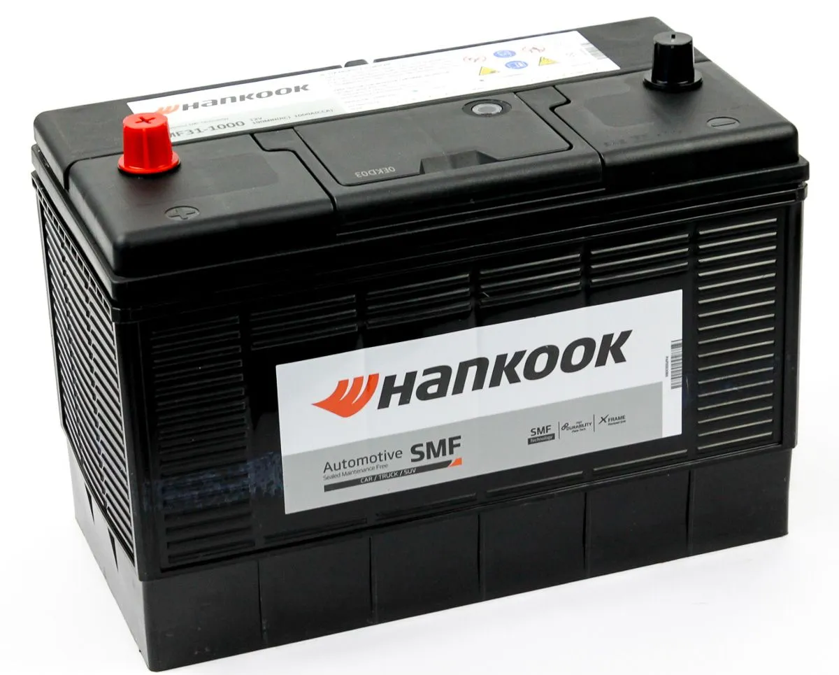 Аккумулятор автомобильный HANKOOK 31-1000 толст.клеммы