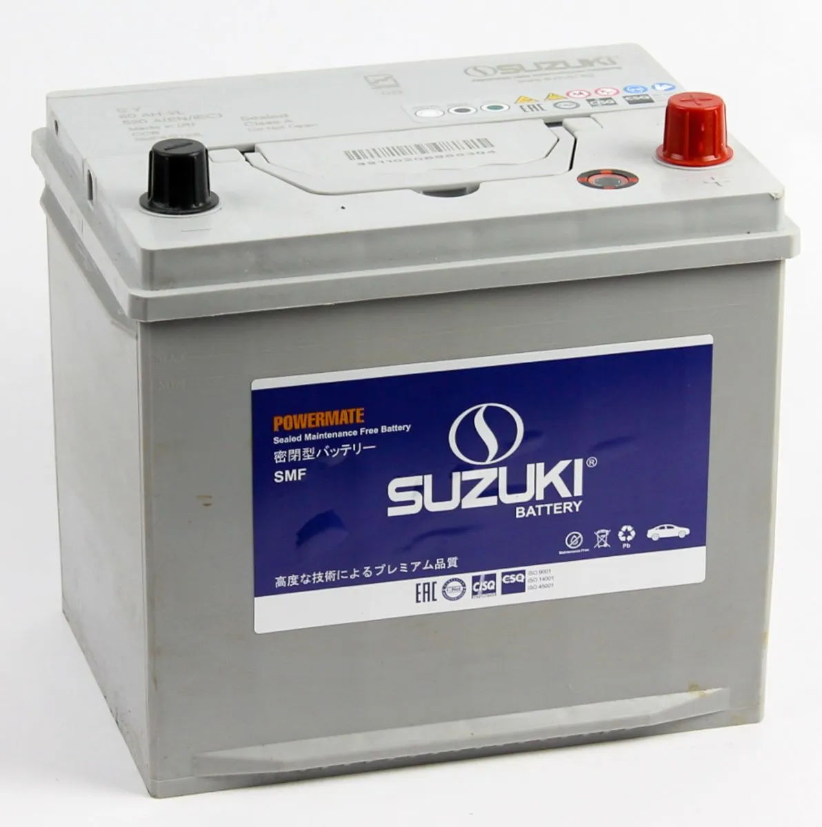 Аккумулятор автомобильный SUZUKI 6СТ-60.0 (65D23L) бортик